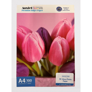 260gm A4 RC Gloss Photo Paper (100 Sheets) 